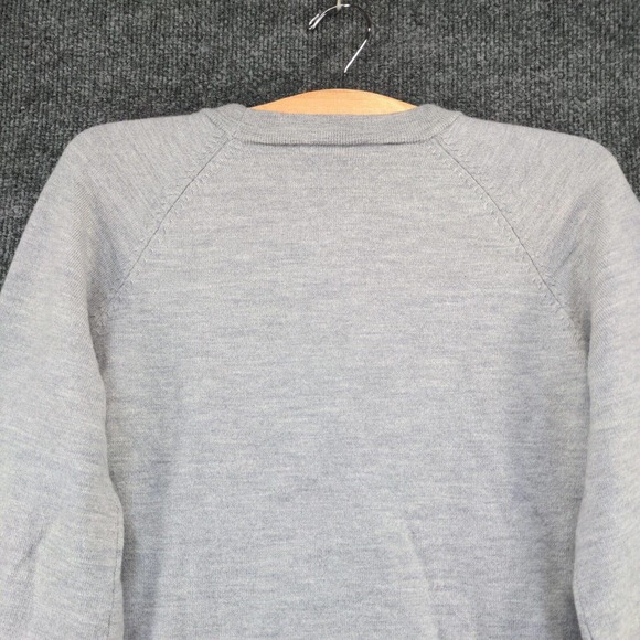 Babaton Women's Pullover Knit Sweater Gray Medium Raglan Sleeve Merino Wool - Picture 6 of 13